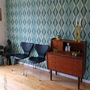 کاغذ دیواری برای اتاق مهمان؛ الگوها و رنگ ها